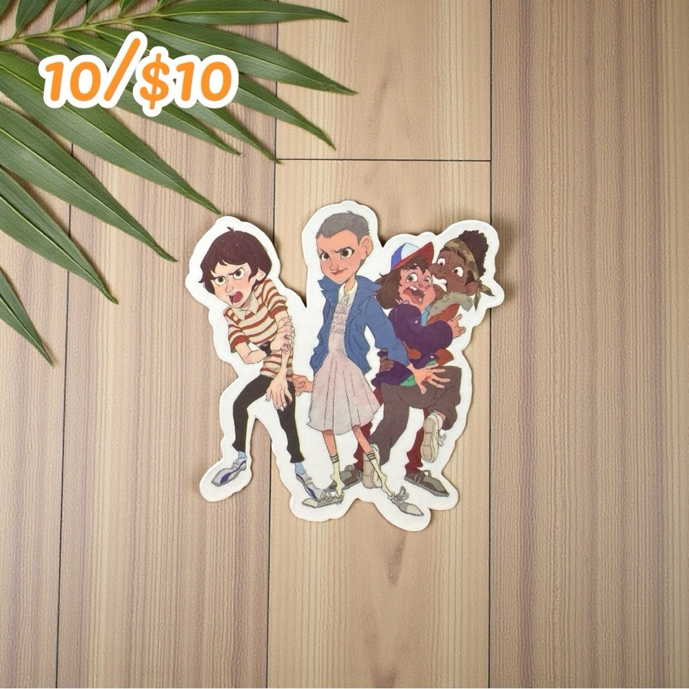 Stranger Things Group Sticker – Eleven & the Gang